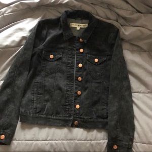 Black denim jacket